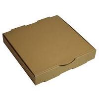 13" Plain Brown Pizza Box - 50/Sleeve