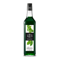 1883 Syrups 1 Lt Bottles [FLAVOUR: Green Mint] PET Bottle