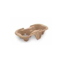 2 Cup Coffee Carry Tray Pulp Sleeve of 50