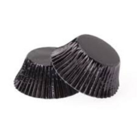 Black Foil Patty Pans #550 Medium Size- 50 pack