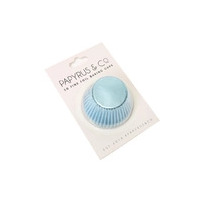 Pastel Blue Foil Patty Pans #550 Medium Size - 50 pack