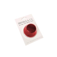 Red Foil Patty Pans #550 Medium Size - 50 pack