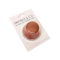 Rose Gold Foil Patty Pan #550 Medium Size - 50 pack 