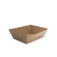 Endura kraft brown food tray no.2  Square 60/Sleeve 