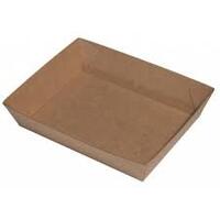 Brown #4 food Tray - Sleeve of 25 152x225x45mm