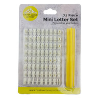 Mini Letter Set (Includes Numbers) 6.5mm Tall