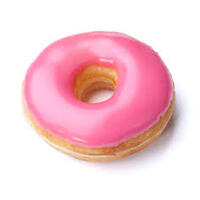 Iced Strawberry Jumbo Donuts - 24 x 90g *order in item- pick up only  *