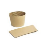 Kraft Paper coffee Cup Sleeve for 90mm cups -100/Pkt