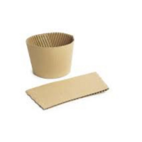 Kraft Paper coffee Cup Sleeve for 90mm cups O/S