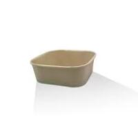 Bamboo Rectangle Paper Container 650ml - 50 per sleeve