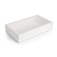 Biscuit Boxes Double with Clear Lid  22.5 x 11.5 x 4cm -5 Pkt 