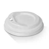 Coffee Cup Lids Bagasse White- 8/12/16/20oz 90mm - 50 SL (20 carton)