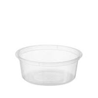 Small Round Takeaway Containers Round Clear ,Size: 70 ml / 2 oz,
