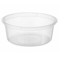 Clear Round T/Away Containers 225ml - CTN