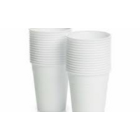 7 Oz White Plastic drink cups (200ml) - Sleeve of 50