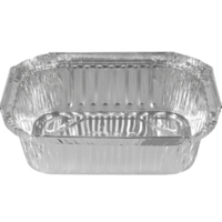 1126 ml Large Extra Deep Rectangular Foil Container - 125/Sleeve 