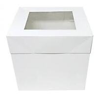 Tall Cake Box- 12x12x12 Inches with clear top window - each 