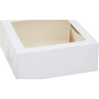 Cake Box 9x9x4" with window fold lid - each 