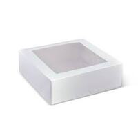 Cake Box Fold Clear Window Lid 8x8x2.5 - each