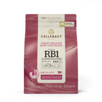 Callebaut Chocolate Ruby Callets  - 2.5Kg Bag