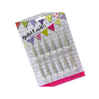 Bullet Candles Silver 12pkt
