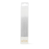 Ombre Candles Silver- 12/Packet