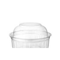  Clear Food Bowls with hinged dome lid - 50/SL (5) -227ml (8oz)