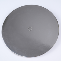 6 Inch Perforated Compressed Silver Cake Board Round