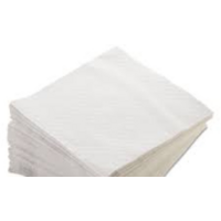 CTN 1Ply White Lunch Napkin Square - Carton of 3000 Carton 
