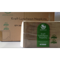 CTN 1ply Brown Recycled Lunch Napkin - Carton of 3000