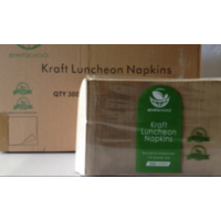  1ply Brown Recycled Lunch Napkin -Pack of 500