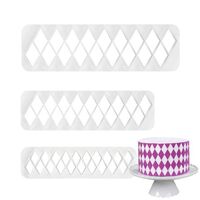 Diamond Pattern Imprerssion Cutter set  (3 pcs)