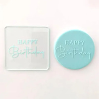 Happy Birthday Cookie Stamp Debosser