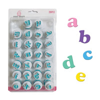 Mini lowercase alphabet cutters 