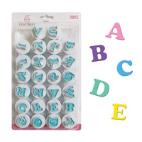 Mini Uppercase alphabet cutters 