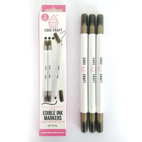 Edible Ink Markers Black - 3 pack