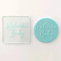 Welcome Baby Cookie Debosser Stamp *Discontinued Line*