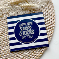 Happy New Socks and Jocks Day Dad Debosser Stamp