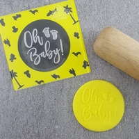 Oh Baby Cookie Debosser Stamp 