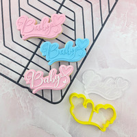 Baby Hearts Text Debosser and Cutter Set