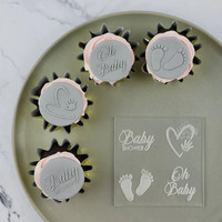 Baby Shower Mini Debosser Stamp