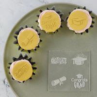 Graduation Mini Debosser Stamp