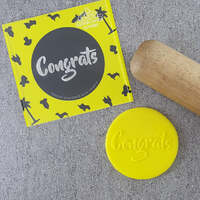 Congrats Cookie Debosser Stamp