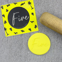 Five Cookie Debosser Stamp