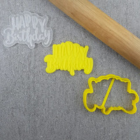 Happy Birthday Cutter and Debosser Set