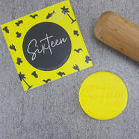 Sixteen Cookie Debosser Stamp