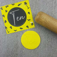 Ten Cookie Debosser Stamp