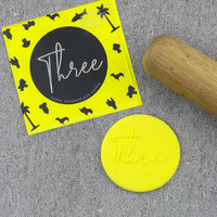 Three Cookie Debosser Stamp