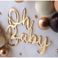 Oh Baby Cake Fropper in Gold Acrylic