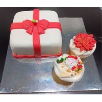Fondant Covered Christmas Cake Decorating Class